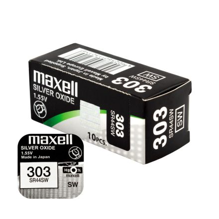 Maxell óra gombelem 303-SR44SW-V303 10db-os csomag