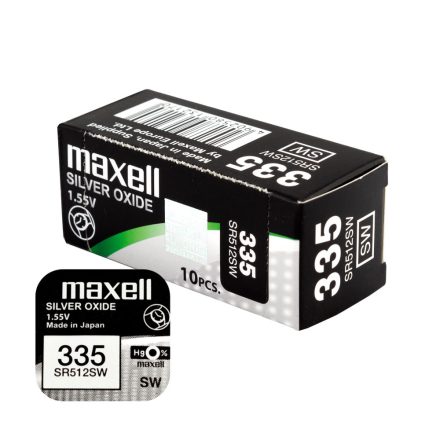 Maxell óra gombelem 335-SR512SW 10db-os csomag