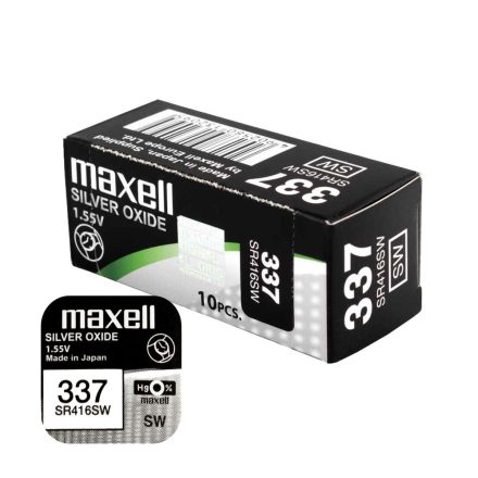 Maxell óra gombelem 337-SR416SW 10db-os csomag