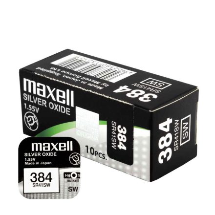 Maxell óra gombelem 384-SR41SW 10db-os csomag