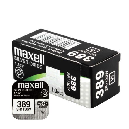 Maxell óra gombelem 389-SR1130W 10db-os csomag