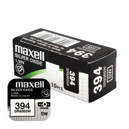 Maxell óra gombelem 394-SR936SW 10db-os csomag