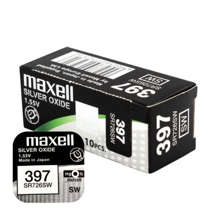 Maxell óra gombelem 397-SR726SW 10db-os csomag