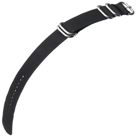 Hirsch Férfi X-Treme bracelet - Black Szövet - Textil óraszíj - 40306050-2-20