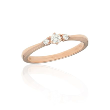 Gyémánt és kővel díszített női Moon Diamond gyűrű - 50-01223-1251F-52