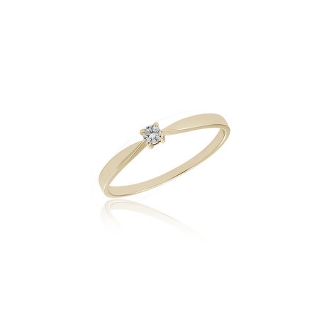 Gyémánt kővel díszített női Moon Diamond gyűrű - 50-00552L-1250F-52
