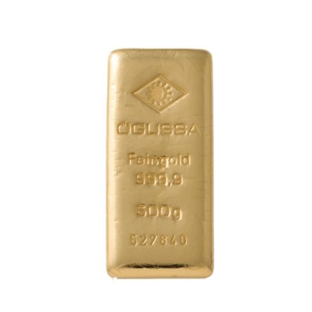 500g 999,9 Befektetési aranyrúd