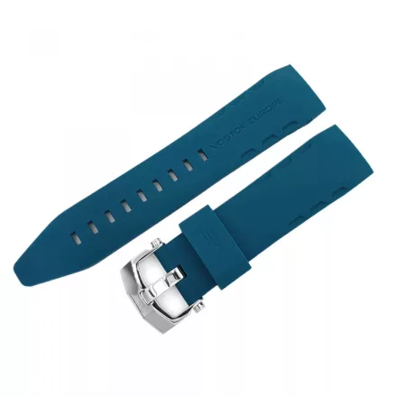 Vostok kék szilikon óraszíj 620A634-OSZK