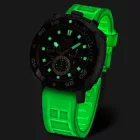Fluoreszkáló fehér szilikon óraszíj Vostok Systema Periodicum karórákhoz