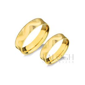 14K arany karikagyűrű pár - A-656-Z-AC-S