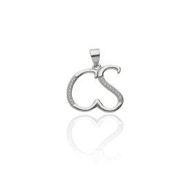 Ezüst CS Betű medál - AG-XS3-CS180