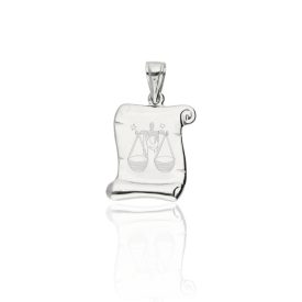 925-ös ezüst mérleg horoszkóp medál - AG1-1-3-07-140