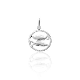 925-ös ezüst halak horoszkóp medál - AG1-1-8-12-100