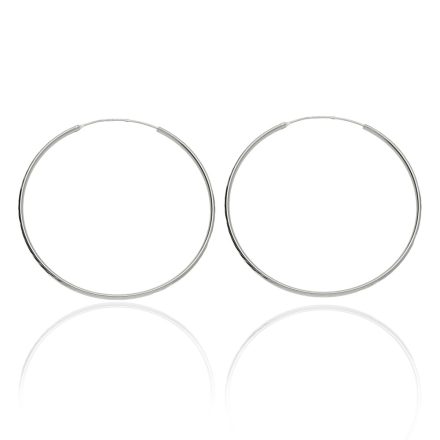 AG122693 - Ezüst karika fülbevaló pár Átmérő: Ø 55 mm