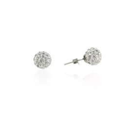 AG122829 - Ezüst beszúrós Swarovski köves fülbevaló