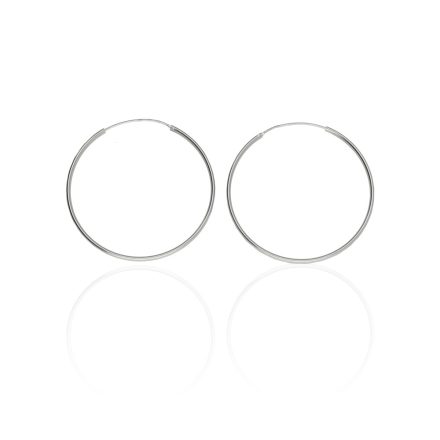 AG122845 - Ezüst karika fülbevaló pár Átmérő: Ø 50 mm