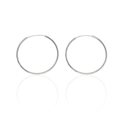 AG122846 - Ezüst karika fülbevaló pár Átmérő: Ø 47 mm