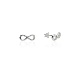 AG122981 - Ezüst beszúrós infinity fülbevaló