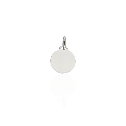 Ezüst gravírozható lap medál Ø15 mm- AG123067