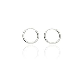   AG123404 - Ezüst karika fülbevaló pár Átmérő: Ø 13 mm