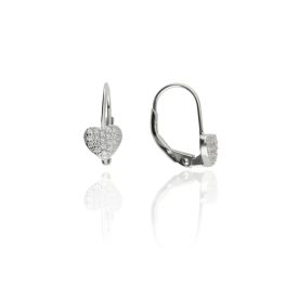   AG123576 - Ezüst hagyományos záras beakasztós női fülbevaló pár