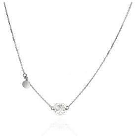 - Ezüst nyaklánc medállal Hossz: 42 - 45 cm