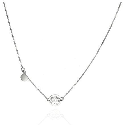 - Ezüst nyaklánc medállal Hossz: 42 - 45 cm