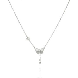 - Ezüst nyaklánc medállal Hossz: 42 - 45 cm