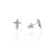 AG124047 - Ezüst beszúrós fülbevaló stekker zárral