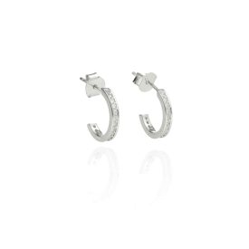 AG124347 - Ezüst beszúrós fülbevaló stekker zárral