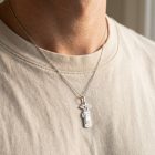 AG124485 - Ezüst golfbag medál