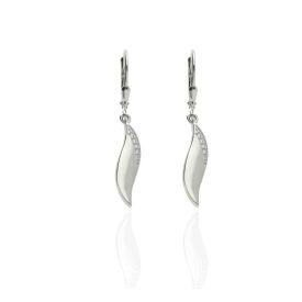   AG124562 -Ezüst hagyományos záras beakasztós női fülbevaló pár