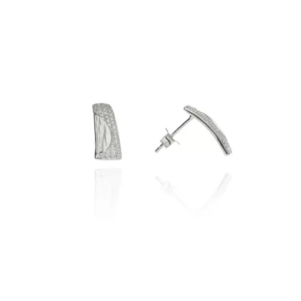 AG125154 - Ezüst beszúrós stekker záras fülbevaló