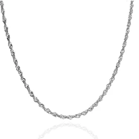 AG125553 - 925-ös Singapuri ezüst nyaklánc Méret: 50 cm