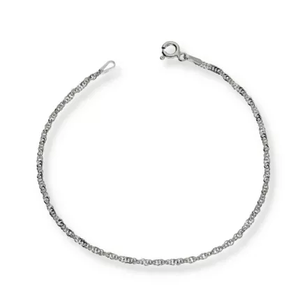 AG125582 - 925-ös Singapuri ezüst karlánc Méret: 18 cm