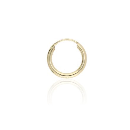 AU-FU-S-12-20 - 1 db 12 mm-es 14 karátos arany unisex karika fülbevaló