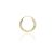 AU-FU-S-12-20 - 1 db 12 mm-es 14 karátos arany unisex karika fülbevaló