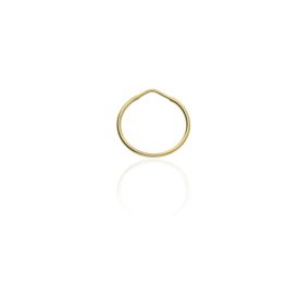   AU-FU-S-18-30 - 1 db 18 mm-es 14 karátos arany unisex karika fülbevaló