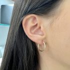 AU-FU-S-18-30 - 1 db 18 mm-es 14 karátos arany unisex karika fülbevaló