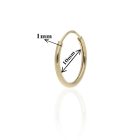 AU-FU2-S-10-20 - 14 karátos arany unisex fülbevaló 1 db - Ø10,00 mm