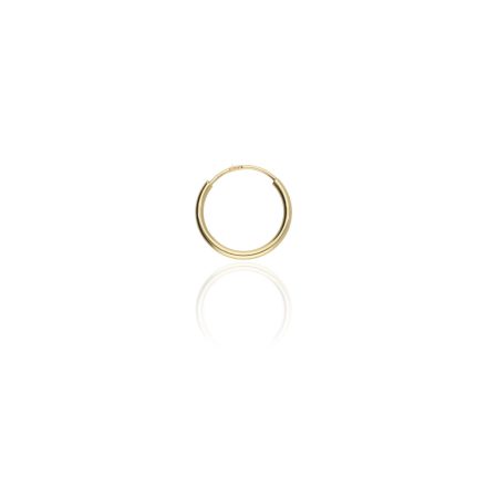 AU-FU2-S-12-20 - 14 karátos arany unisex fülbevaló  1 db - Ø12,00 mm