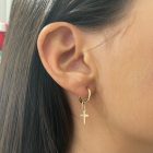 AU-FU2-S-12-20 - 14 karátos arany unisex fülbevaló  1 db - Ø12,00 mm