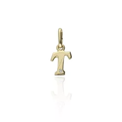 14 K arany T Betű medál - AU-XS3-T-60