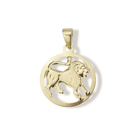 14 karátos arany oroszlán horoszkóp medál - AU1-1-2-05-60
