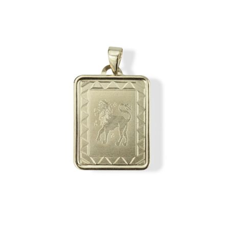 14 karátos arany oroszlán horoszkóp medál - AU1-1-5-05-90