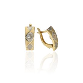   AU37500 - 14 karátos arany női fülbevaló Francia patentzárral