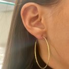 AU58006 - 14 karátos arany női karika fülbevaló