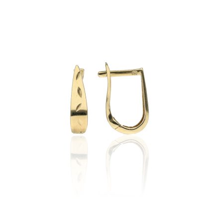 AU65240 - 14 karátos arany női fülbevaló Francia patentzárral