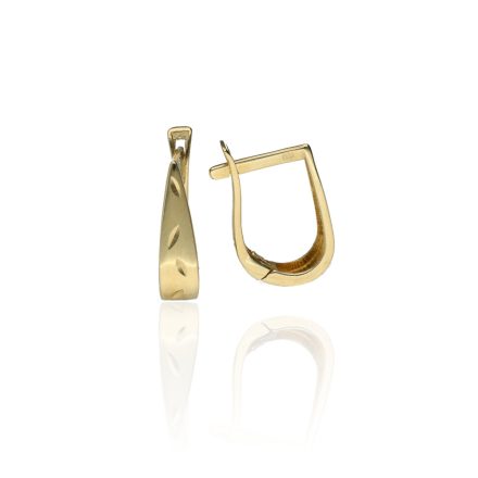 AU68692 - 14 karátos arany női fülbevaló Francia patentzárral