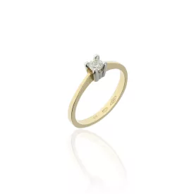   AU68971 - 14 karátos női arany eljegyzési gyűrű Méret: 52